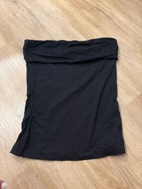 Black Women's Strapless Tube Top